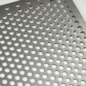 Round Rectangle Hole Aluminum 304 316L 2205 2507 Stainless Steel Micron Hole Punched Perforated Sheet