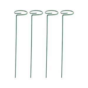 Poteaux de soutien pour plantes grimpantes, 40 cm, vert, en fer revêtu, pour jardinage domestique, supports de fleurs sur pied - Product Image 4