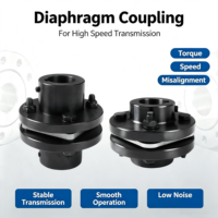 Accouplement à diaphragme de type JM, diaphragme en acier inoxydable 304, fixation par boulons, longue durée de vie