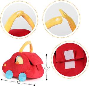 Custom Soft Baby Rattle for <strong>Newborns</strong> Plush <strong>Stuffed</strong> <strong>Animals</strong> Rattle Shaker Set for Infants Shower Gifts for Boys Shaker Teether - Product Image 2