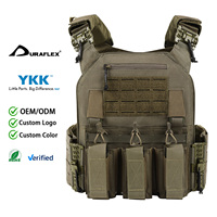 Porte-plaques à déconnexion rapide, système Molle, triple rabat intégré, coque résistante aux déchirures, gilet de protection corporelle pour le sport