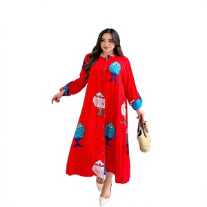 Vestido de Colección para Vacaciones, Estilo Informal, Elegante, Floral, Abstracto, hasta la Rodilla, Cómodo para el Día a Día, Silueta Relajada, Venta al Por Mayor para Damas - Product Image 1