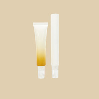 Petit tube de 10 ml, 15 ml, 20 ml, tube cosmétique en plastique blanc bleu à bec long, tube pour crème pour les yeux