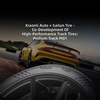 Neumático Semi Slick SAILUN PodiumTrack01 PT01, Agarre Fuerte, Resistente al Desgaste, Tiempo de Paseo Estable, Neumático de Doble Uso para Calle y Pista