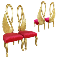 Chaise Trône Royale Dorée et Blanche à Dossier Haut pour Pédicure, Mariage, Roi et Reine - Vente en Gros à Prix Abordable