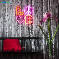 Panneau lumineux néon en plastique, 1 pièce, personnalisé, disponible sur plusieurs couleurs, pour Restaurant, maison, offre spéciale