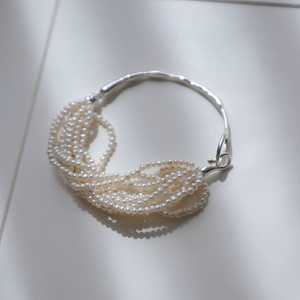 Bracelet WENCHI en argent sterling S925 avec perles multicouches, 14-15 cm - Product Image 1