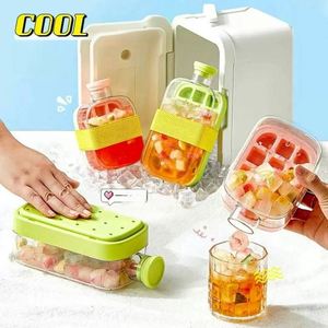 Nouveau design : Moule à glaçons personnalisé avec paille pour boissons glacées aux fruits, boîte de rangement DIY d'été, bouteille de refroidissement pour glaçons - Product Image 3