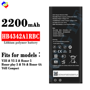 แบตเตอรี่ลิเธียมโทรศัพท์มือถือแบตเตอรี่ HB4342A1RBC สำหรับ Huawei Y5II /Y5 2/ Honor 5 /honor Play 5 /honor 4A/ Y6/Y6Il COMPACT - Product Image 2