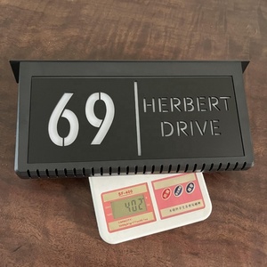 Letrero Solar Moderno Personalizado con Números de Casa, Letrero Solar Personalizado con Dirección para Exterior, Placa Solar Moderna para Puerta - Product Image 6