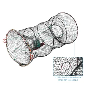 Рыболовные кастинговые сети, ловушка для крабов, прочные рыболовные сети, портативная складная безопасная ловушка для ловли рыбы, маленькая Автоматическая ловушка для крабов