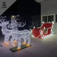 Decoración Navideña Gigante para Exteriores, Resistente al Agua, con Luces LED 3D