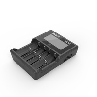 Stock de EE. UU. Envío rápido XTAR Garantía de calidad 4 ranuras Tipo-C Carga rápida Pantalla LCD Li-ion Ni-MH Ni-CD Cargador de batería