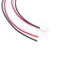 Conector VH3.96 de 2 Pines a Cable de Alambre Rojo y Negro UL1015 de 20 AWG, Estañado, de 3 mm, con Extremo Abierto, 500 mm