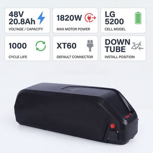 Batería de Iones de Litio de 48V 20.8Ah con Celdas de Grado A y BMS de 50A para Kit de Bicicleta de Montaña, Disponible en la UE - Product Image 3