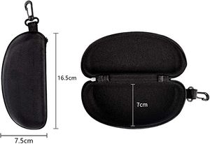 Customized Logo Zipper Hard Shell With Plastic Hook Eyeglasses Protective <b>Case</b> - Product Image 3