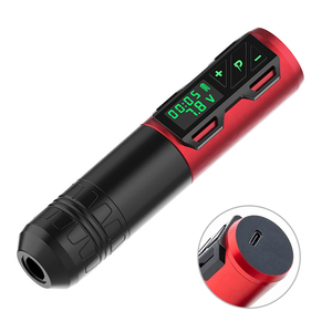 Stylo de tatouage sans fil rechargeable par USB, machine rotative avec écran LCD, en acier inoxydable, professionnel, pour maquillage permanent - Product Image 6