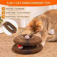 Lit pour chat pliable en papier ondulé écologique, maison pour animaux en papier nid d'abeille magnétique pour la protection des meubles du salon
