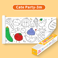 Rouleau de papier à dessin créatif géant 3M pour enfants, toile à colorier faite à la main, papier à peindre mural pour la création artistique des enfants