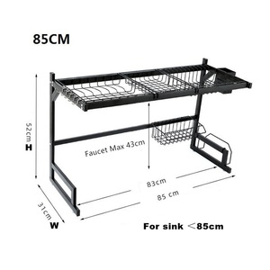 <span class=keywords><strong>Estante</strong></span> de cocina multifuncional de acero inoxidable, <span class=keywords><strong>estante</strong></span> de secado de <span class=keywords><strong>platos</strong></span>, escurridor, organizador de fregadero, gancho de Metal plegable para armarios - Product Image 4