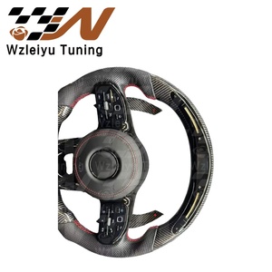 Conjunto de Volante de Fibra de Carbono, Nuevo Diseño Mejorado, Piezas Interiores Modificadas, Compatible con <span class=keywords><strong>Mercedes</strong></span>-Benz Serie A, C, <span class=keywords><strong>E</strong></span>, S, GLA, GLB, GLC - Product Image 3
