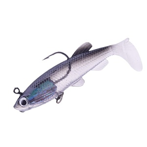 SWORDFISH Leurre souple en silicone 9cm 14g, type Minnow coulant à queue en T, avec hameçons, pour la pêche en eau salée, pour Pêcheur de poisson-chat, Carpe et Pêcheur de poisson-sabre, modèle Tasmanian Devil - Product Image 4