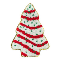 Patchs brodés en chenille personnalisés Santa Baby, thermocollants, pour vêtements, Noël, vacances, fleurs, cœur, strass