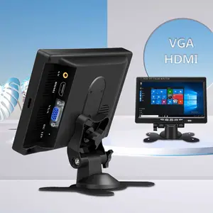 Премиум Мути-функция монитор 7 дюймов HD Универсальный портативный светодиодный экран с VGA HD-MI AV