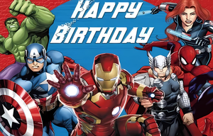 Fondo de tema de <span class=keywords><strong>los</strong></span> <span class=keywords><strong>Vengadores</strong></span> Fondo de fiesta de superhéroe <span class=keywords><strong>Banner</strong></span> de fondo para niños Decoraciones de feliz cumpleaños - Product Image 3
