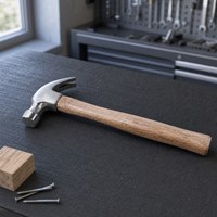 Marteau à griffes de menuiserie professionnel OEM sur mesure, en acier forgé robuste, avec manche en bois, 8 oz, vente en gros