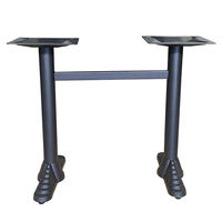 Base de Mesa de Doble Columna de Hierro Fundido de Alta Resistencia con Barra Transversal – Estructura para Mesa de Comedor de Restaurante al por Mayor
