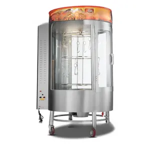 Mesin pemanggang bebek penggunaan ganda, Gas komersial dan karbon ukuran 850*1050*1600 berat 100kg konveksi untuk oven roti