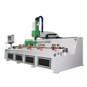 Machine de fabrication de fenêtres et de portes, perceuse à charnières monotête 3000 mm pour <span class=keywords><strong>profil</strong></span>és aluminium avec changement d'outil automatique, code G - Product Image 2