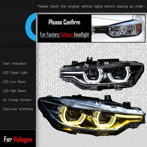 Conjunto de Faros Delanteros para Serie 3 F30, Modelo <span class=keywords><strong>320i</strong></span> 325i, Luces Diurnas LED de Doble Lente y Doble Color, 6000K, 6000 Lúmenes - Product Image 4