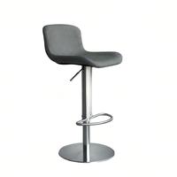 Tabouret de bar avec dossier incurvé, chaise de comptoir rembourrée, base en métal robuste pour bar à domicile, îlot de cuisine, café
