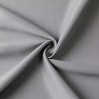 Rideaux occultants DaiRui à plis froncés avec bande adhésive H245 x L140 cm, attaches et passe-tringle, rideau thermique pour salon