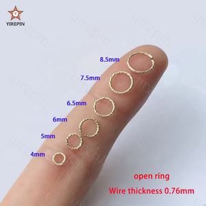 Anneaux de saut étincelants remplis d'or 14 carats de haute qualité pour accessoires de bijoux à bricoler soi-même vente en gros - Product Image 5