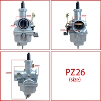 Carburateur de moto PZ26 pour Honda CB125 XL125S TRX250 250EX CRF100 XR100 XR200 ATV Dirt Bike