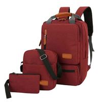 Logo personnalisé Vente en gros d'usine Sac pour ordinateur portable grande capacité 3 en 1 personnalisé Sac à dos avec chargement USB Sac à dos professionnel Ensemble de sacs pour ordinateur portable