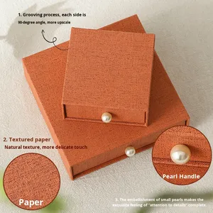 Boîte <span class=keywords><strong>à</strong></span> bijoux en gros avec intérieur en éponge, motif <span class=keywords><strong>coucou</strong></span>, couvercle rabattable, pour bagues et boucles d'oreilles, avec poignée en perles, personnalisable - Product Image 4