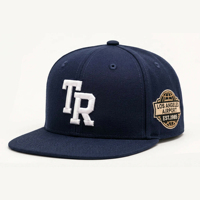 Topi Snapback 5 Panel Custom Berkualitas Tinggi Bahan Katun Twill Bordir 3D OEM ODM
