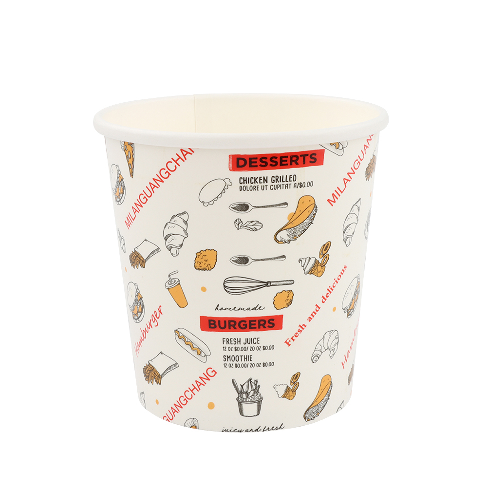 8oz 12oz 16oz 20oz Customized Design Paper Cups Food Packaging Disposable Printed Paper Single Wall Coffee Cups