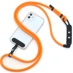 Cordon de téléphone en corde de 8 mm d'épaisseur avec logo personnalisé, sangle télescopique réglable pour port croisé, cordon anti-perte pour extérieur - Product Image 2