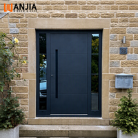 Porte d'entrée en aluminium de qualité supérieure pour l'extérieur de la maison, isolation thermique, insonorisation, porte d'entrée en aluminium