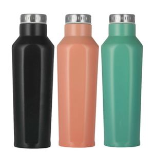New Vacuum <b>Flask</b> Stainless Steel Water <b>Bottle</b> Thermos Cup Portable Outdoor Car Creative Hexagonal Cup Sports Kettle - Product Image 1