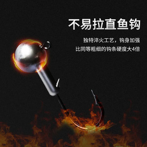 Lead Head Hook Jigging Lure Bass Fishing 50pcs Reinforced Anti Snag T Tail Soft <b>Worm</b> Crank Hook Ocean Rock Fishing - Product Image 1