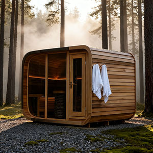 Sauna extérieur moderne isolé en forme de cube pour le yoga, le bien-être, la salle de sport et la chambre à coucher – Cabine de <span class=keywords><strong>spa</strong></span> de luxe en bois pour climat froid - Product Image 3
