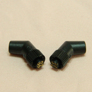 Adaptateur de prise pour écouteurs à angle droit en or pour JH AUDIO JH24 LAYLA Angie AKR03 - Product Image 1