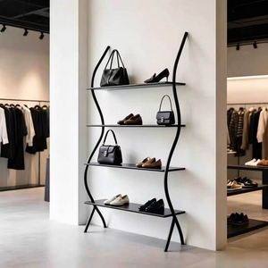 Expositor de Suelo Comercial para Tiendas de Ropa, Estante para Prendas, Zapatos y Bolsos, Estantería de Exhibición y Almacenamiento para Comercios - Product Image 1