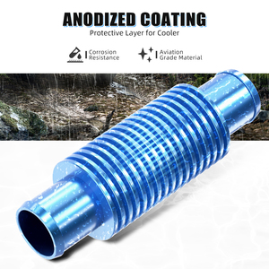 Enfriador de Agua NICECNC Billet In-Line para <span class=keywords><strong>Yamaha</strong></span> Raptor Rhino <span class=keywords><strong>Grizzly</strong></span> 660 <span class=keywords><strong>700</strong></span> YFZ450/R/<span class=keywords><strong>SE</strong></span> Blaster 200 YFS200 - Product Image 5